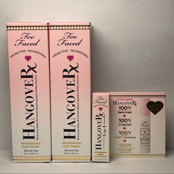 2 Too Faced Hangover Rx Replenishing Face Primers - Picture 2 of 7